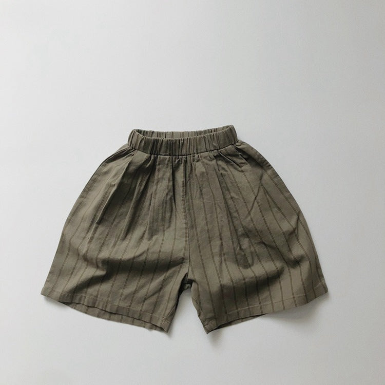 Children's striped shorts