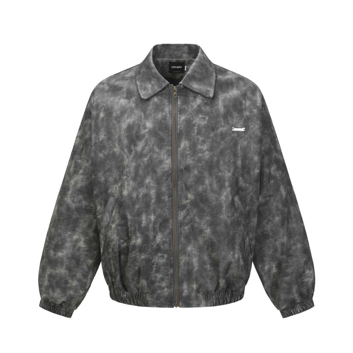 Python Pattern PU Leather Jacket for Men and Women, Casual Loose Fit