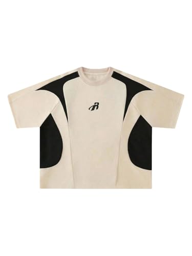 VIPWOLF Men's Number Graphic Oversized Baggy Jersey Shirts