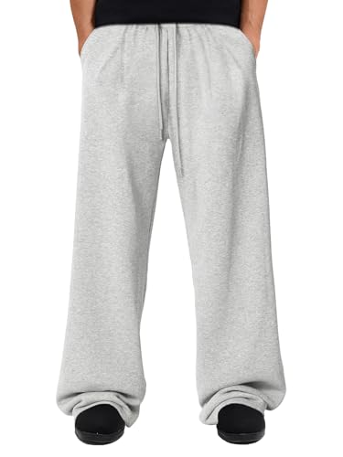 ZUGJAM Men's Baggy Wide Leg Lounge Sweatpants