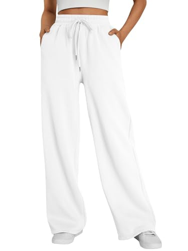 Trendy Queen Women's Wide Leg Fleece Lined Sweatpants