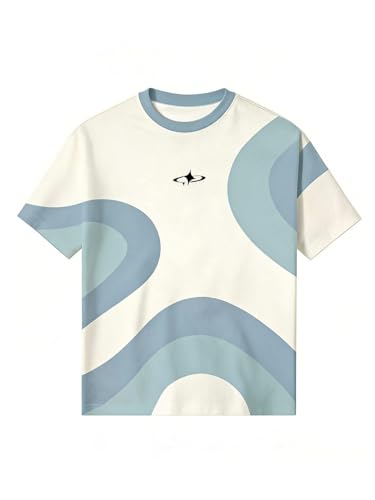 VIPWOLF Men's Number Graphic Oversized Baggy Jersey Shirts
