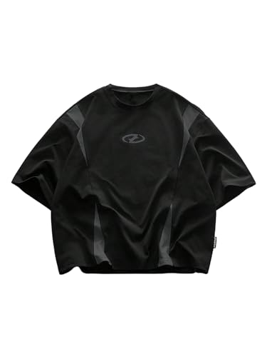 VIPWOLF Men's Number Graphic Oversized Baggy Jersey Shirts