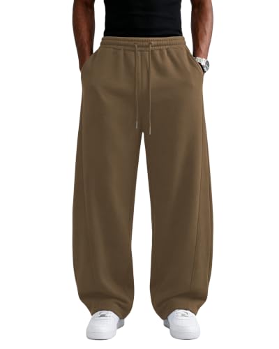 Wangdo Men's Baggy Wide Leg Lounge Sweatpants