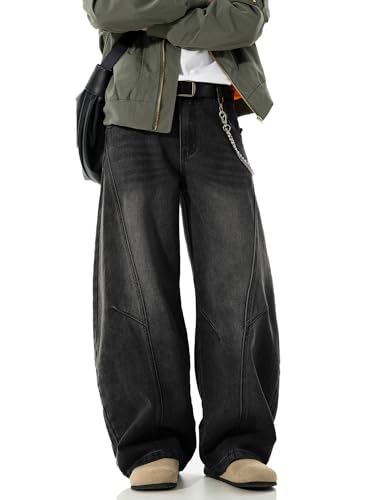 CAONAT Men's Baggy Hip Hop Denim Pants