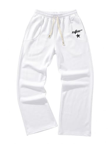 SOLY HUX Men's Y2k Baggy Sweatpants