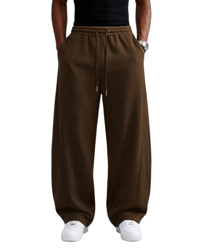Wangdo Men's Baggy Wide Leg Lounge Sweatpants