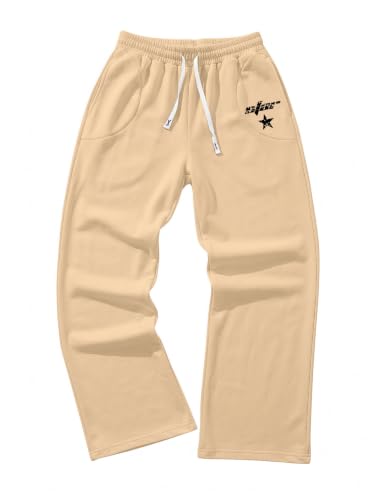 SOLY HUX Men's Y2k Baggy Sweatpants