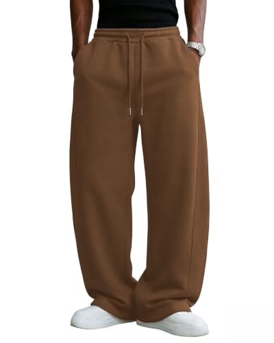Pillxter Men's Baggy Wide Leg Lounge Sweatpants