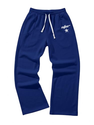 SOLY HUX Men's Y2k Baggy Sweatpants