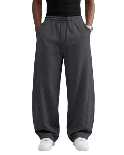 Wangdo Men's Baggy Wide Leg Lounge Sweatpants