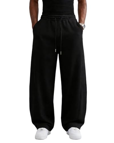 Wangdo Men's Baggy Wide Leg Lounge Sweatpants