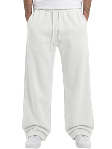 ZUGJAM Men's Baggy Wide Leg Lounge Sweatpants