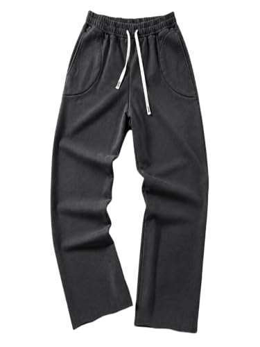 SOLY HUX Men's Y2k Baggy Sweatpants
