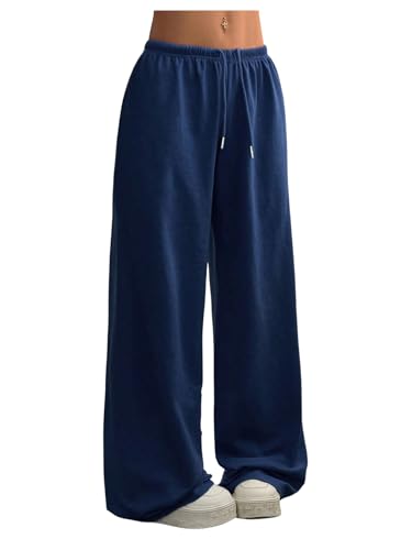 SOLY HUX Women's Baggy Wide Leg Lounge Sweatpants