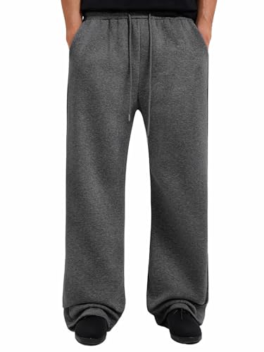 ZUGJAM Men's Baggy Wide Leg Lounge Sweatpants