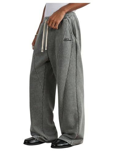 SOLY HUX Men's Y2k Baggy Sweatpants