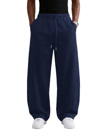 Wangdo Men's Baggy Wide Leg Lounge Sweatpants