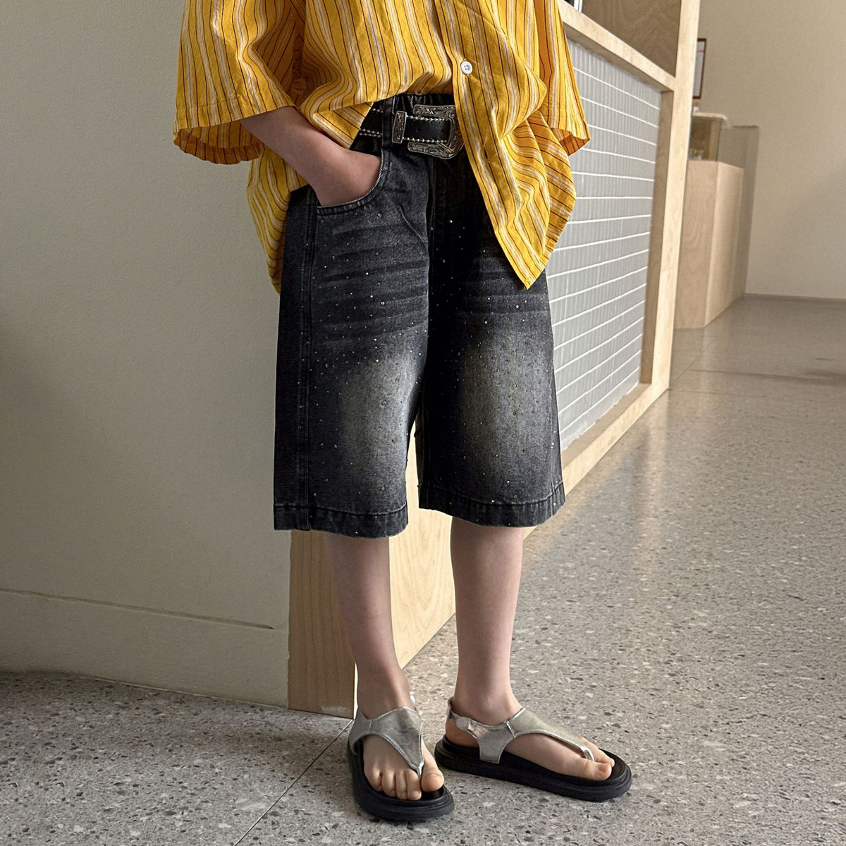 Boys' shorts summer denim shorts