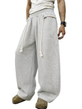 PLEPAN Men's Baggy Wide Leg Lounge Sweatpants