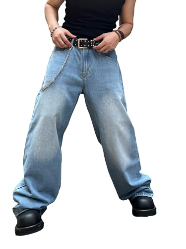 DFGIGT Men's Baggy Hip Hop Denim Pants