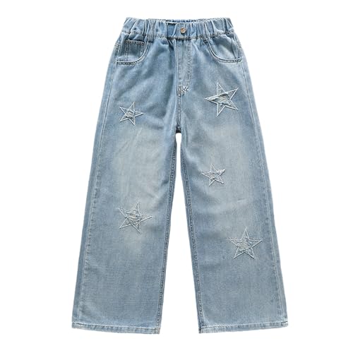 YaYabroe Girls' Distressed Baggy Wide Leg Jeans