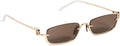 Gucci Unisex GG Upside Down Super Narrow Sunglasses GG1278S