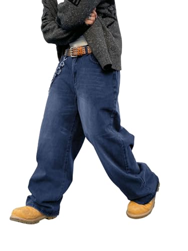 DFGIGT Men's Baggy Hip Hop Denim Pants