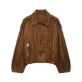Versatile slim fit loose motorcycle jacket