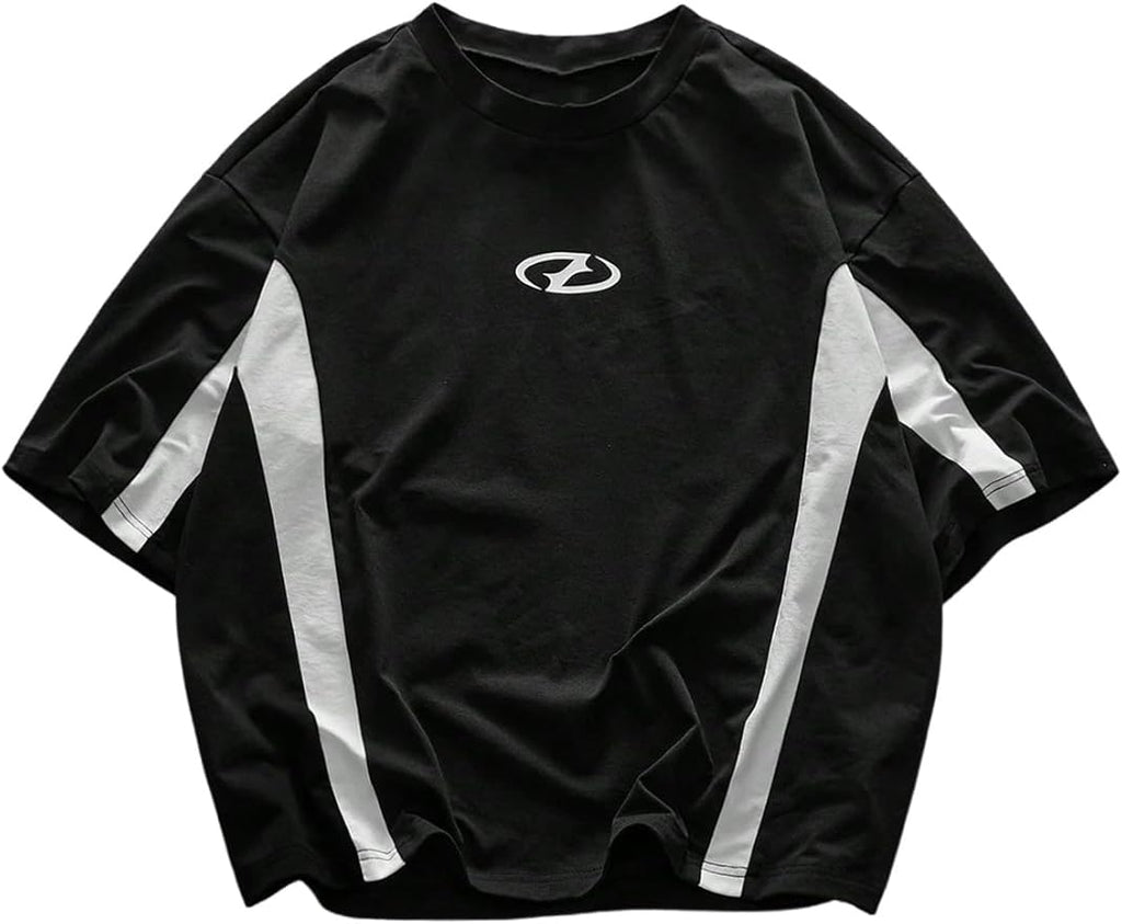 VIPWOLF Men's Number Graphic Oversized Baggy Jersey Shirts