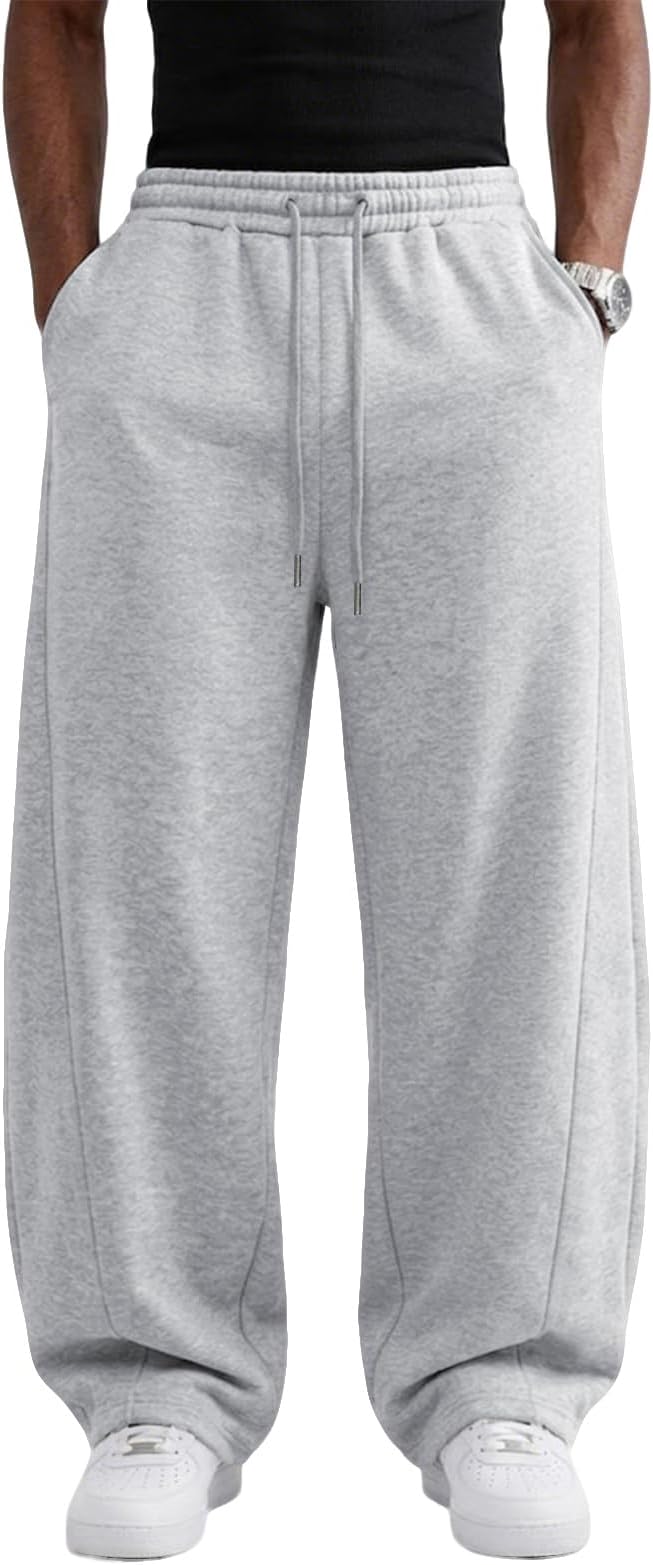 Wangdo Men's Baggy Wide Leg Lounge Sweatpants