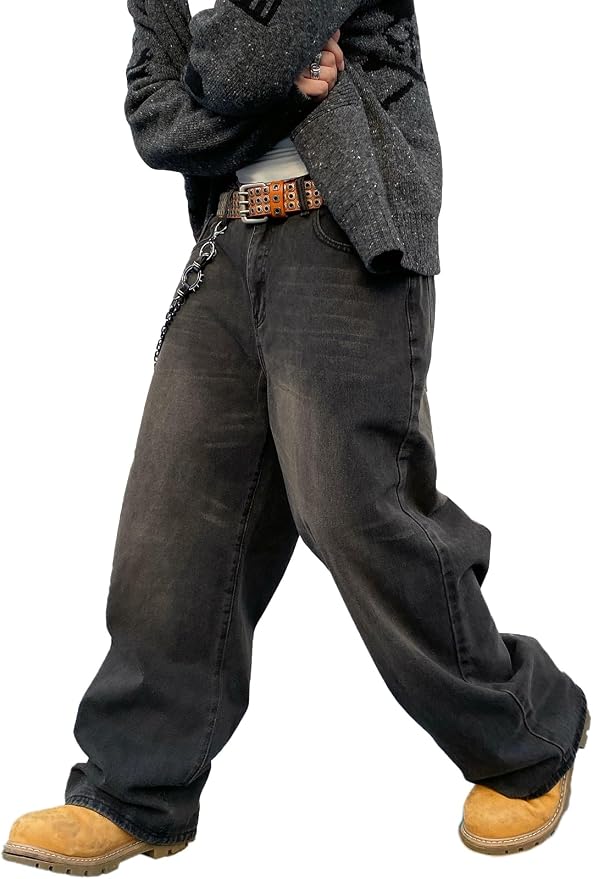 DFGIGT Men's Baggy Hip Hop Denim Pants