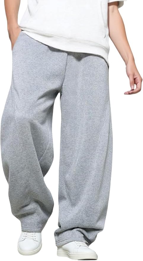 LuminBlaze Men's Baggy Wide Leg Lounge Sweatpants