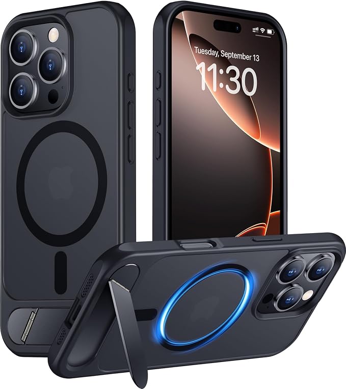 Temdan iPhone 16 Pro Max Kickstand Case