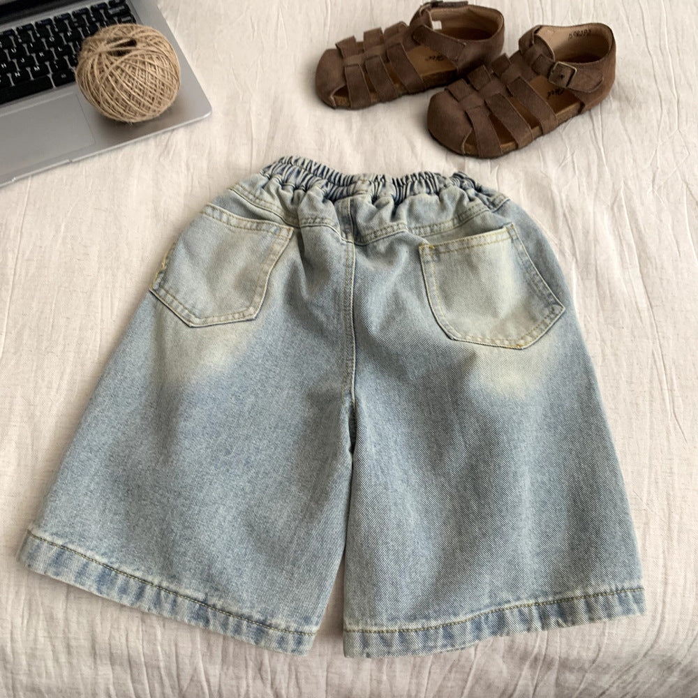 Children's summer shorts with holes