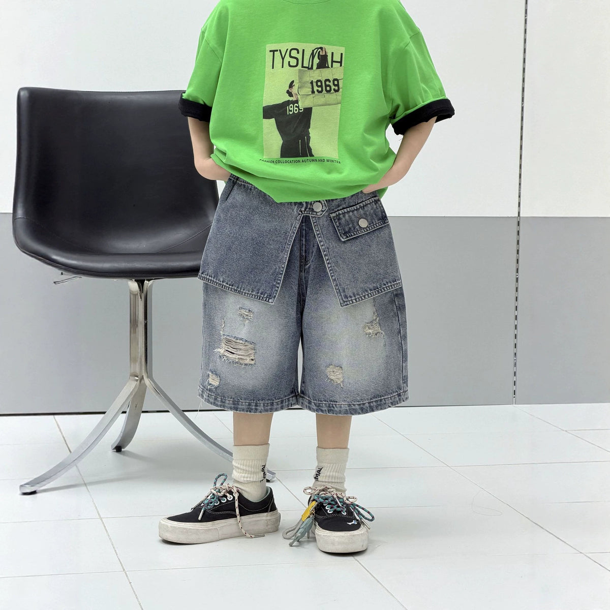 Boys' summer denim shorts