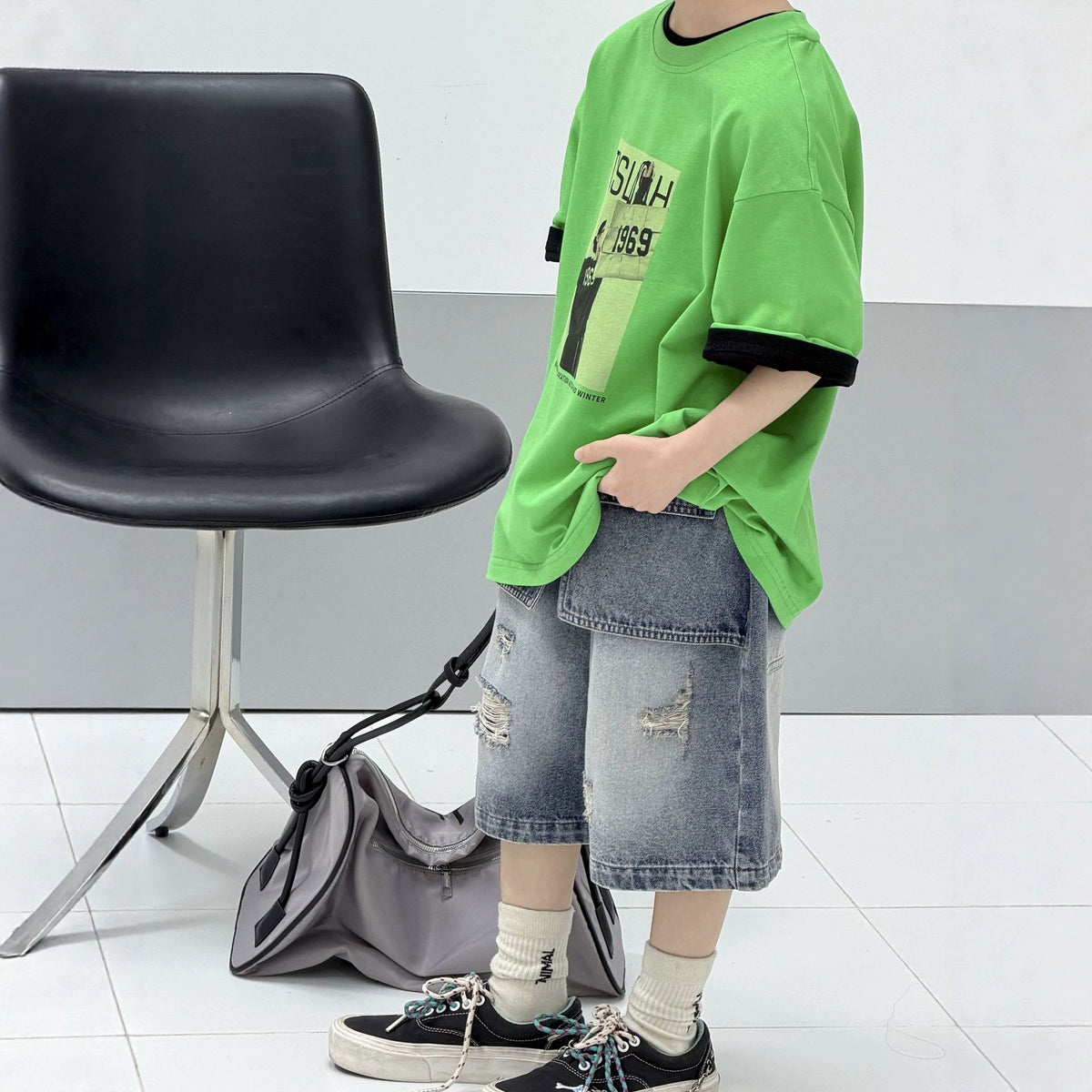 Boys' summer denim shorts