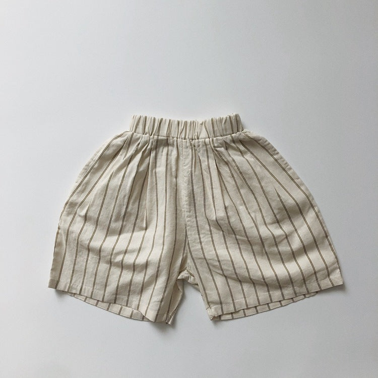 Children's striped shorts