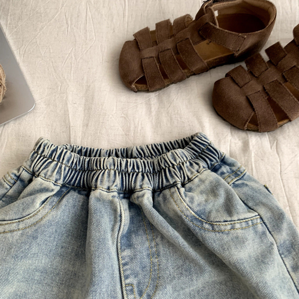 Children's summer shorts with holes