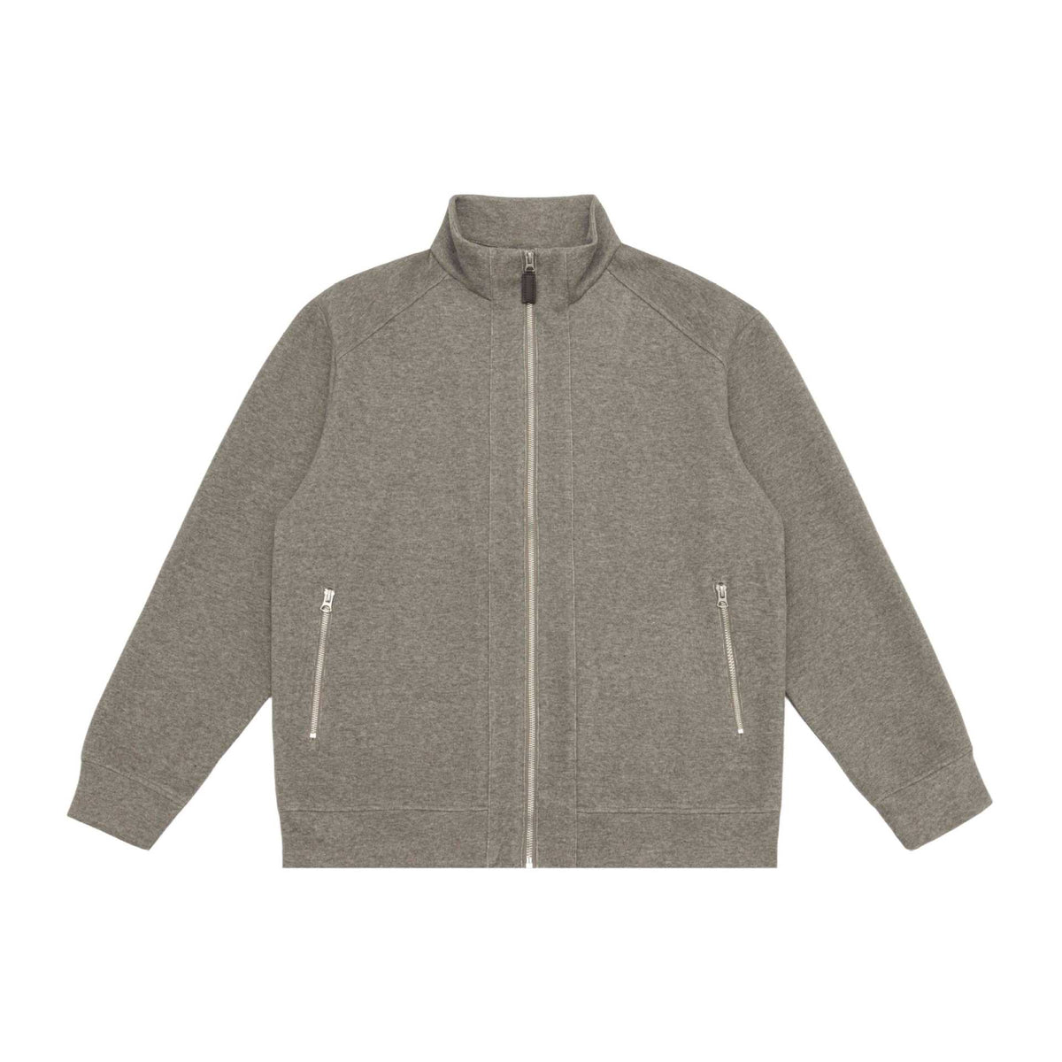 Preppy Deconstructed Patchwork Stand Collar Loose Open Front Hoodie Men