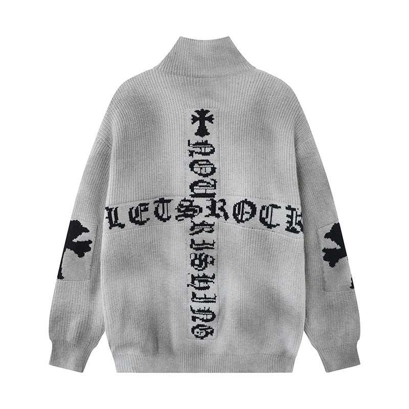 Gradient tie dye cross coat