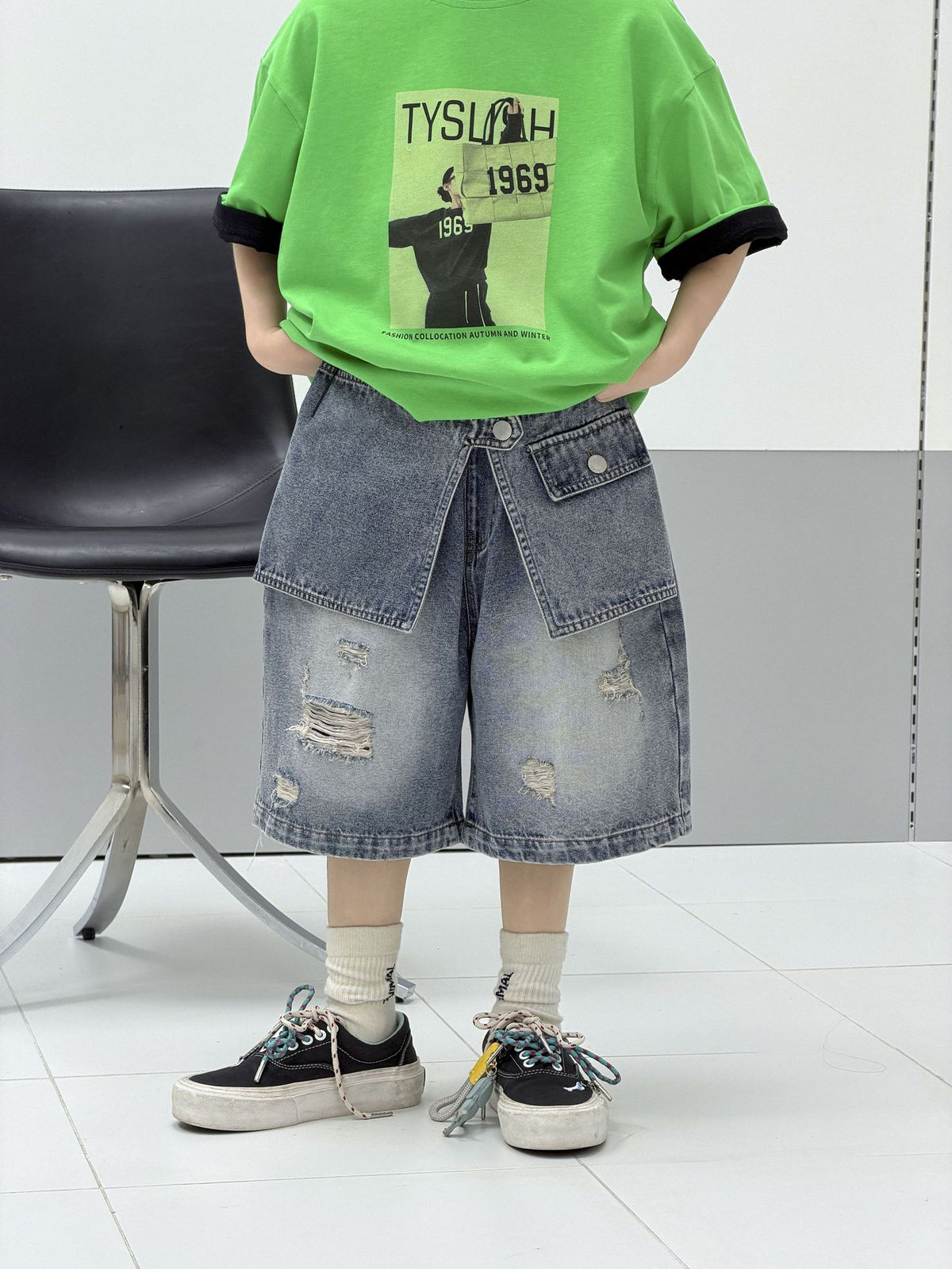 Boys' summer denim shorts