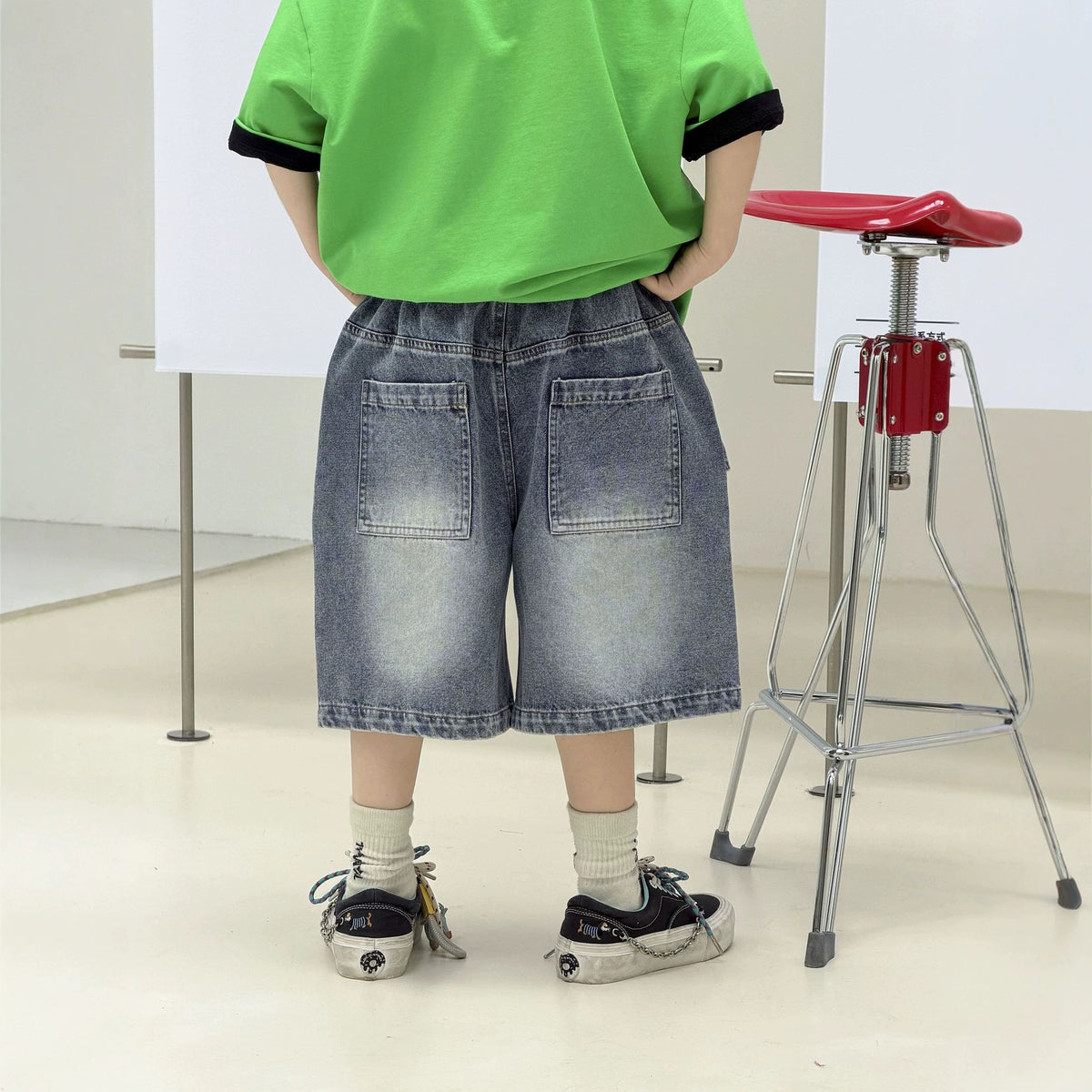 Boys' summer denim shorts