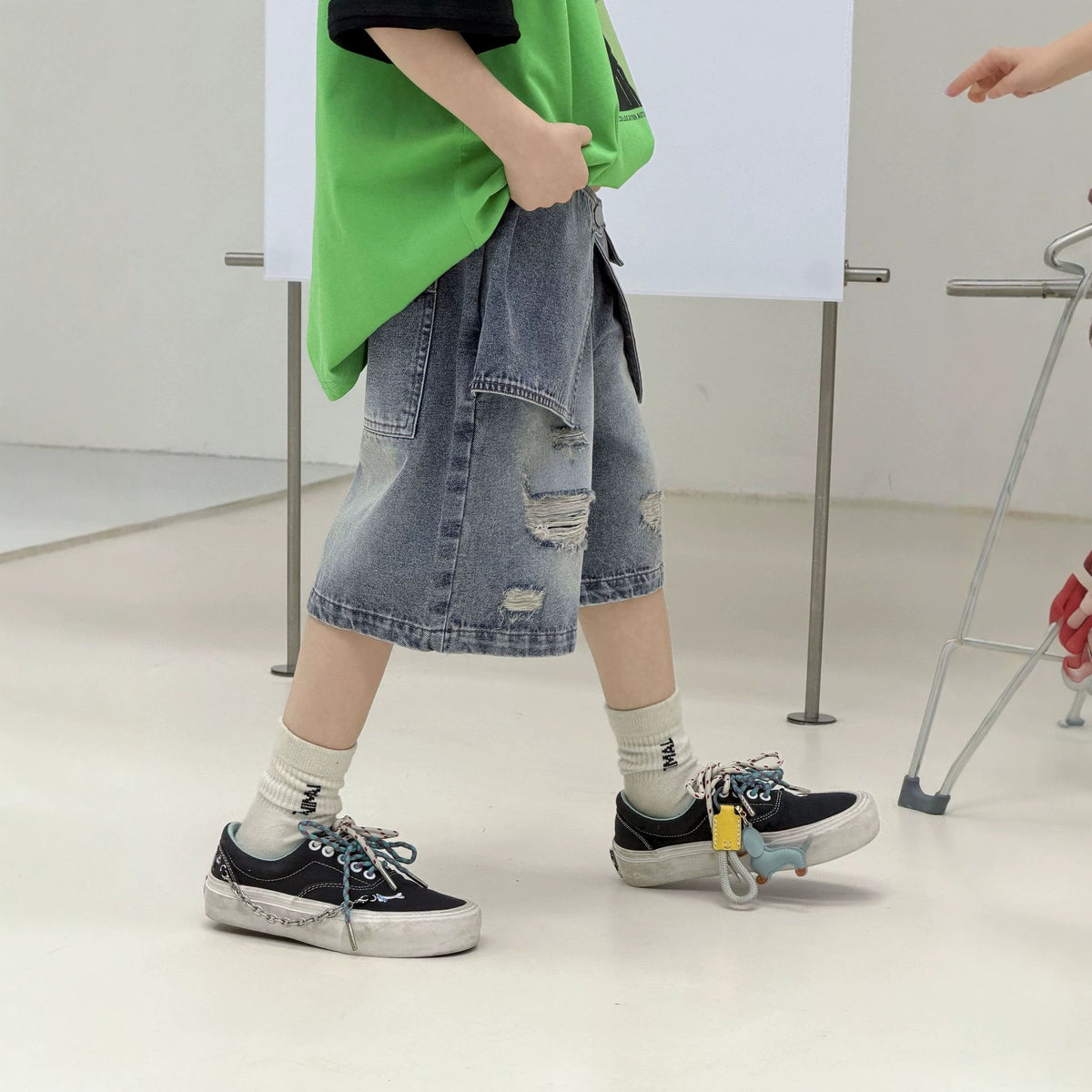 Boys' summer denim shorts