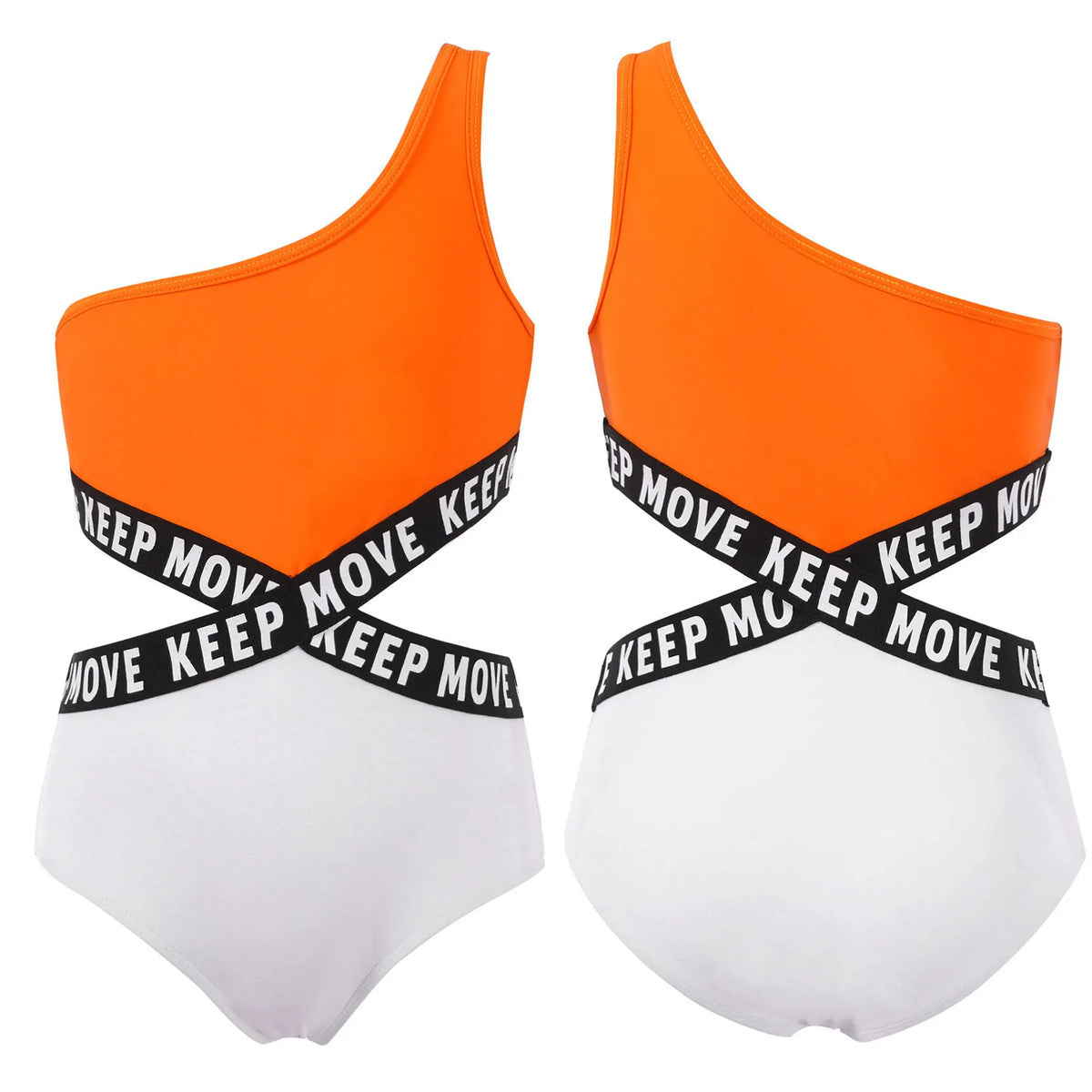 Kids Girls Hollow Out One-piece Swimwear