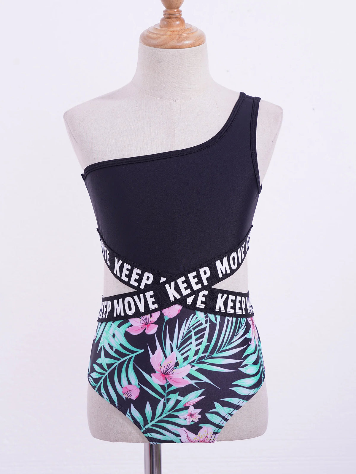 Kids Girls Hollow Out One-piece Swimwear