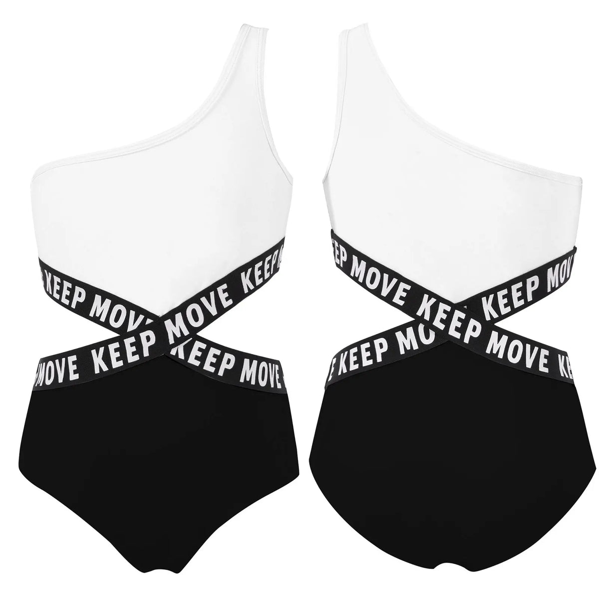 Kids Girls Hollow Out One-piece Swimwear