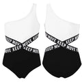 Kids Girls Hollow Out One-piece Swimwear