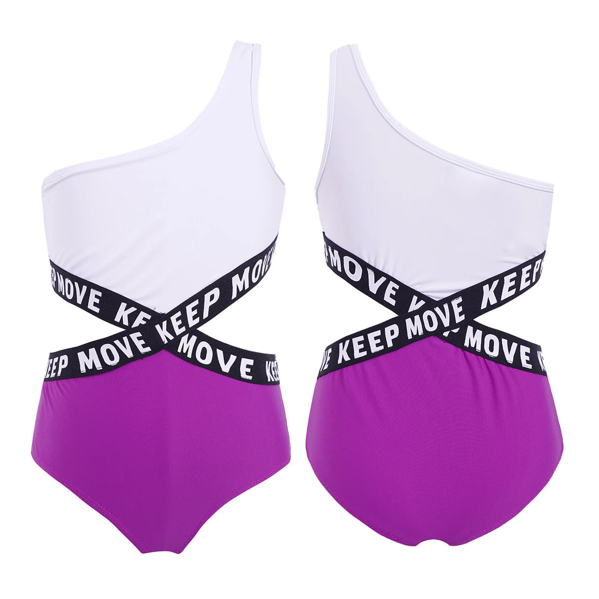 Kids Girls Hollow Out One-piece Swimwear