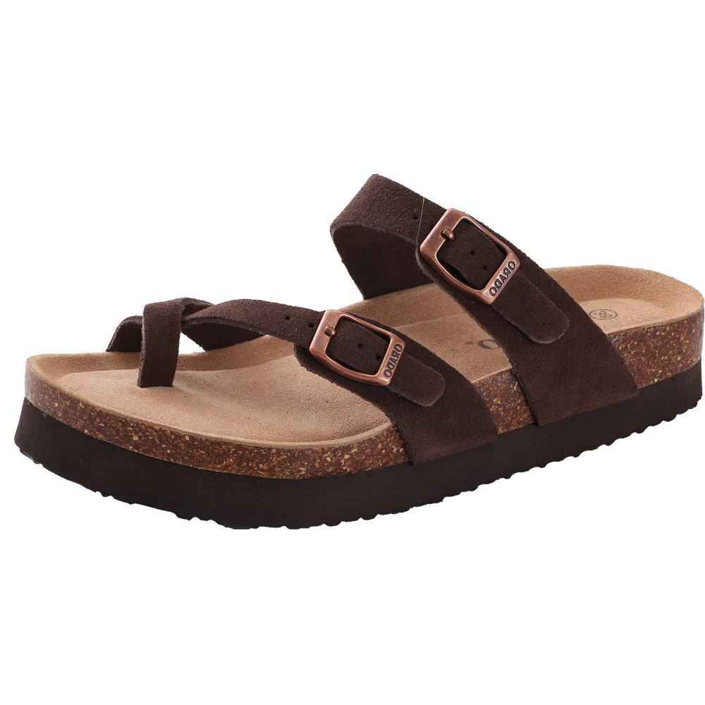 Comwarm Fashion Women's Suede Mules Slippers